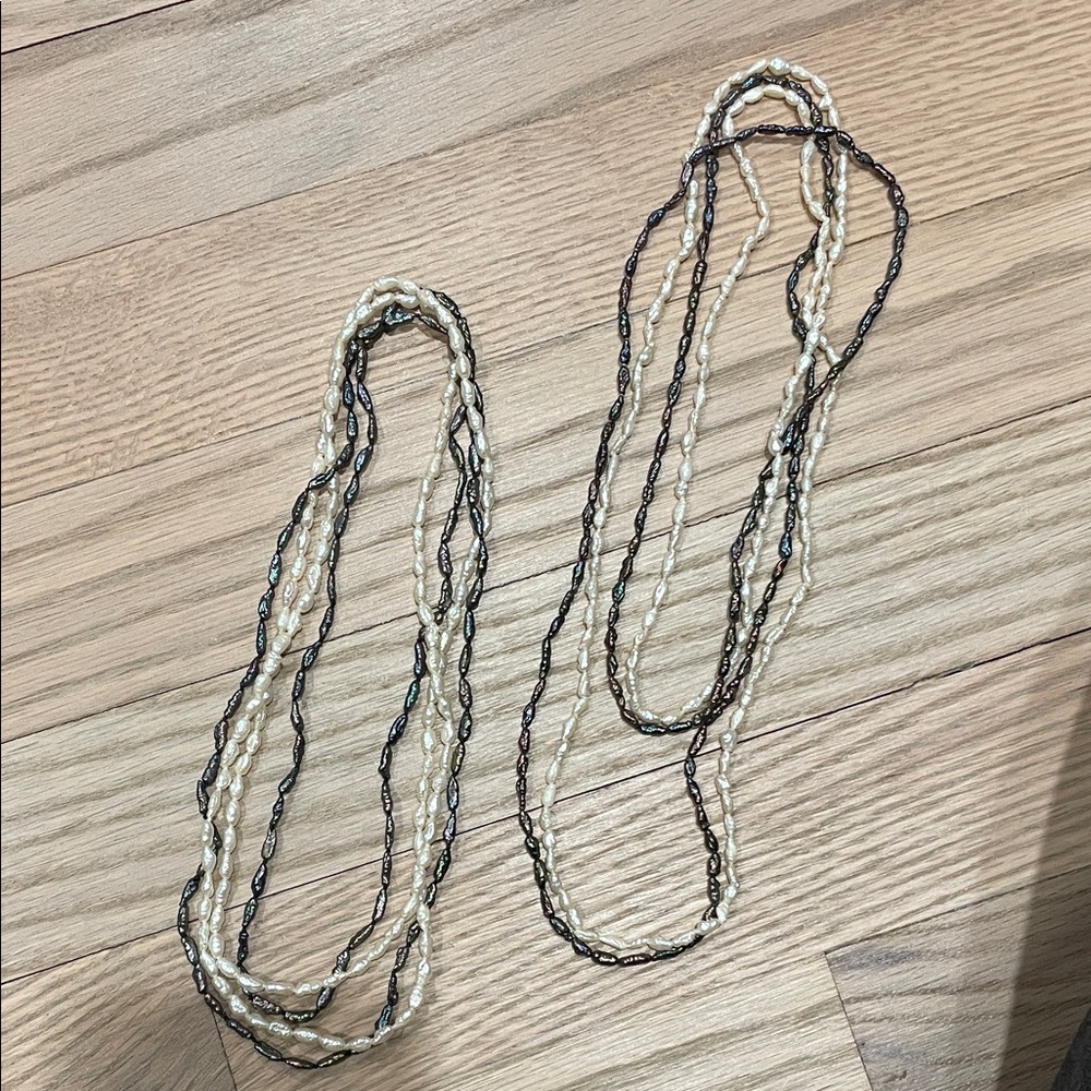 4pc Elegant Pearl Necklace Set